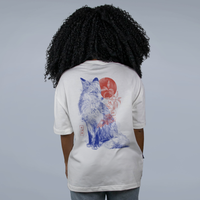 CAMISETA OVERSIZED OFF WHITE - BLOOMY FOX