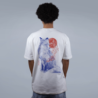 CAMISETA OVERSIZED OFF WHITE - BLOOMY FOX