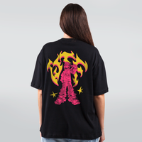 CAMISETA OVERSIZED PRETA - TAPE WTF