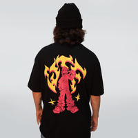 CAMISETA OVERSIZED PRETA - TAPE WTF