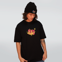 CAMISETA OVERSIZED PRETA - TAPE WTF