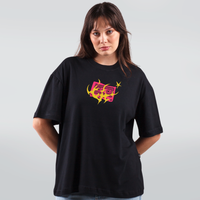 CAMISETA OVERSIZED PRETA - TAPE WTF