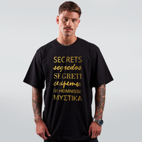 CAMISETA PRETA - SEGREDOS