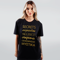CAMISETA PRETA - SEGREDOS