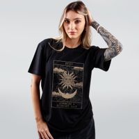 CAMISETA PRETA - SUNSHINE & MIDNIGHT