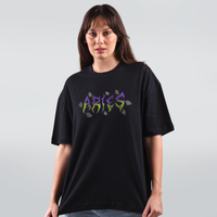 CAMISETA OVERSIZED PRETA - HAHAHA FEH