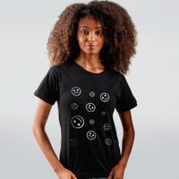 CAMISETA PRETA - SMILES