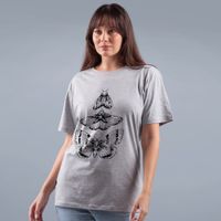 CAMISETA CINZA - TRÊS MARIPOSAS