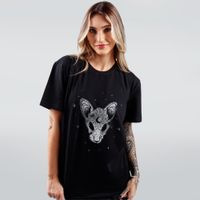 CAMISETA PRETA - MYSTIC CAT
