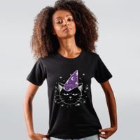 CAMISETA PRETA - GATO FEITICEIRO