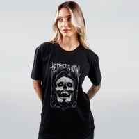 CAMISETA PRETA - FATHER IS BORING