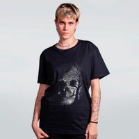 CAMISETA PRETA - SMOKE SKULL