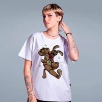 CAMISETA OFF WHITE - O COELHO ESTÁ VINDO