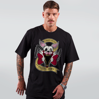 CAMISETA PRETA - QUEBRADA E CAÍDA
