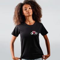 CAMISETA PRETA - CORAÇÃO NÃO VÊ