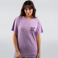 CAMISETA LILÁS - QUERIA ESTAR LENDO