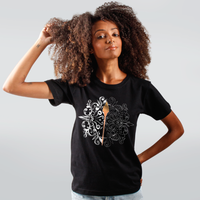 CAMISETA PRETA - ALFINETE
