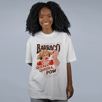 CAMISETA OVERSIZED OFF WHITE - QUEBRA QUEBRA POW