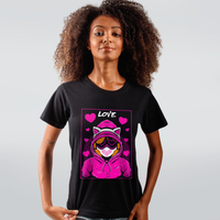 CAMISETA PRETA - LOVE BAUERS