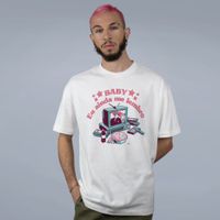 CAMISETA OVERSIZED OFF WHITE - BABY EU AINDA ME LEMBRO