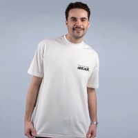 CAMISETA OVERSIZED OFF WHITE - DESCULPA FOI MINHA ANSIEDADE