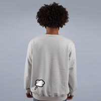 MOLETOM BÁSICO CINZA - PENSAMENTOS