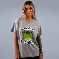 CAMISETA CINZA - PENSAMENTOS