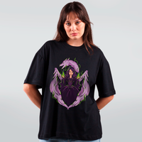 CAMISETA OVERSIZED PRETA - RAINHA INOMINÁVEL