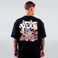 CAMISETA OVERSIZED PRETA - GNOMO