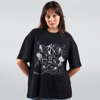 CAMISETA OVERSIZED PRETA - GARGANTUA
