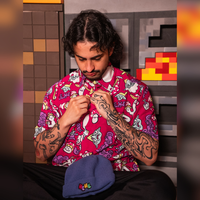 CAMISA DE BOTÃO OVERSIZED - ROSA MANIKOMIO