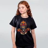 CAMISETA PRETA - EU VI TUDO