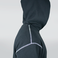 MOLETOM PRETO COM PESPONTO BRANCO - BREAKBONES