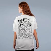 CAMISETA OVERSIZED OFF WHITE - BREAKBONES