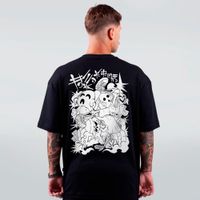 CAMISETA OVERSIZED PRETA - BREAKBONES
