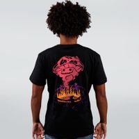 CAMISETA PRETA - MINKAS HALLOWEEN