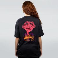 CAMISETA OVERSIZED PRETA - MINKAS HALLOWEEN