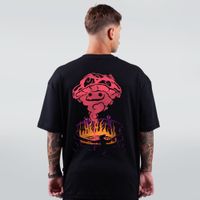 CAMISETA OVERSIZED PRETA - MINKAS HALLOWEEN
