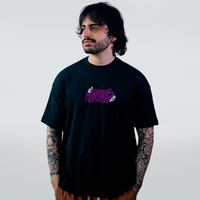 CAMISETA OVERSIZED PRETA - MINKAS HALLOWEEN
