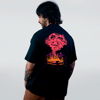 CAMISETA OVERSIZED PRETA - MINKAS HALLOWEEN