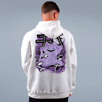 MOLETOM OFF WHITE - CREEPY PINK HALLOWEEN