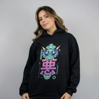 MOLETOM PRETO - CYBER ONI