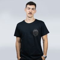 CAMISETA PRETA - PASSOS SEM PEGADA