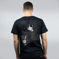 CAMISETA PRETA - PASSOS SEM PEGADA