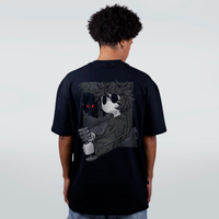 CAMISETA OVERSIZED PRETA - PASSOS SEM PEGADA