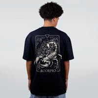 CAMISETA OVERSIZED PRETA - ESCORPIÃO LOLJA