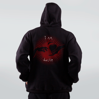 MOLETOM PRETO - KIRA VERMELHO