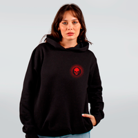 MOLETOM PRETO - KIRA VERMELHO