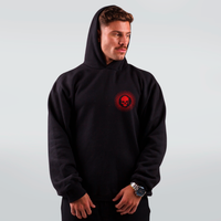 MOLETOM PRETO - KIRA VERMELHO