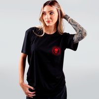 CAMISETA PRETA - KIRA VERMELHO